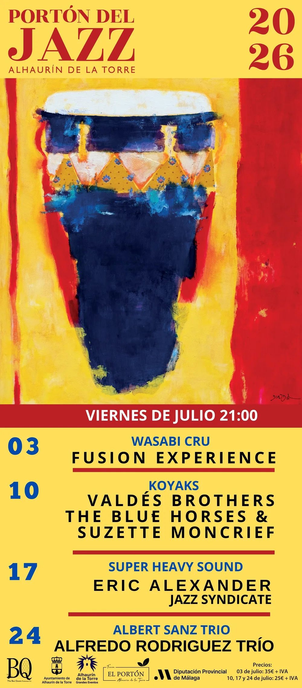 El Portón del Jazz llena de grandes nombres los viernes de julio en Alhaurín de la Torre